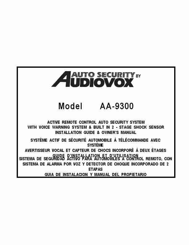 Audiovox Automobile Alarm AA-9300-page_pdf
